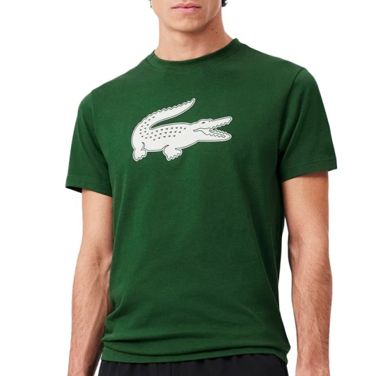Zdjęcie produktu Koszulka męska Lacoste Sport 3D Print Crocodile Breathable Jersey TH2042-YRR - zielona