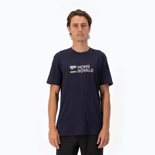 Zdjęcie produktu Koszulka męska Mons Royale Icon 9 iron Granatowy