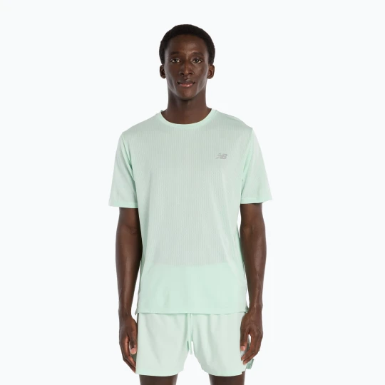 Zdjęcie produktu Koszulka męska New Balance Athletics Run cosmic jade heather Zielony