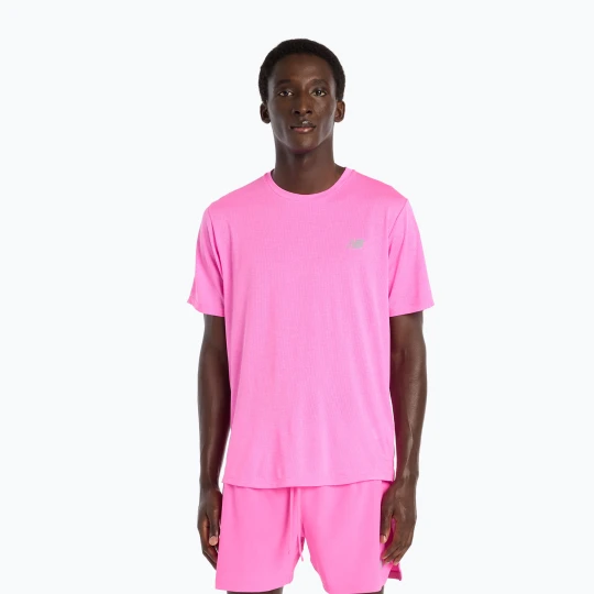 Zdjęcie produktu Koszulka męska New Balance Athletics Run pink heat heather