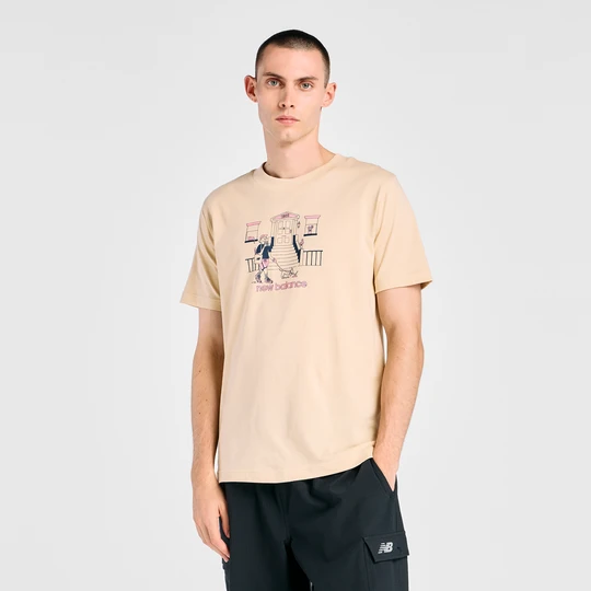 Zdjęcie produktu Koszulka męska New Balance MT61Y0XJABC – beżowa