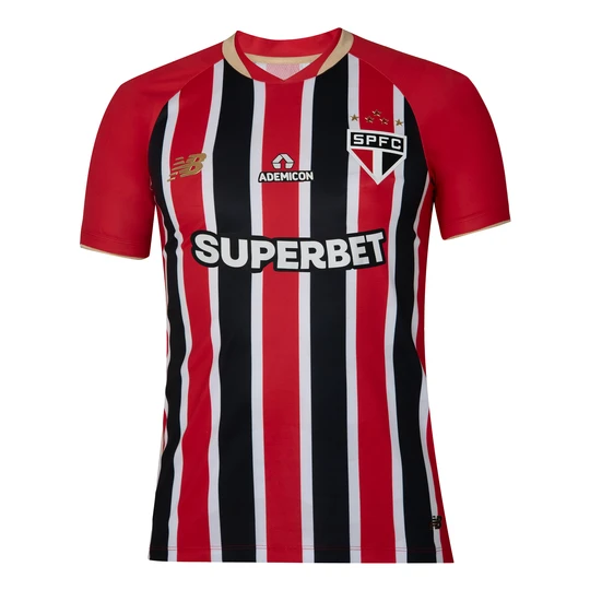 Zdjęcie produktu Koszulka męska New Balance Sao Paulo FC MT831835AWY – czerwona