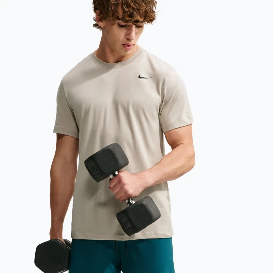 Zdjęcie produktu Koszulka męska Nike Dri-FIT cream li / black Beżowy