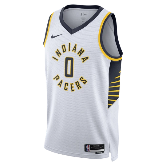 Zdjęcie produktu Koszulka męska Nike Dri-FIT NBA Swingman Indiana Pacers Association Edition - Biel