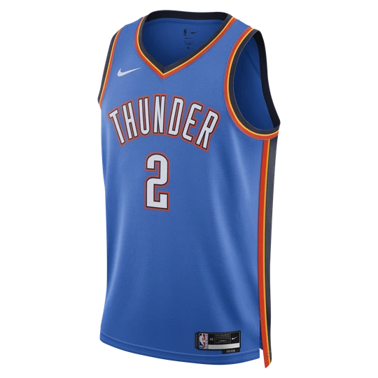 Zdjęcie produktu Koszulka męska Nike Dri-FIT NBA Swingman Oklahoma City Thunder Icon Edition - Niebieski