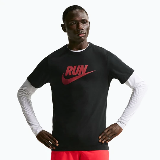 Zdjęcie produktu Koszulka męska Nike Dri-Fit Running black / team crimson