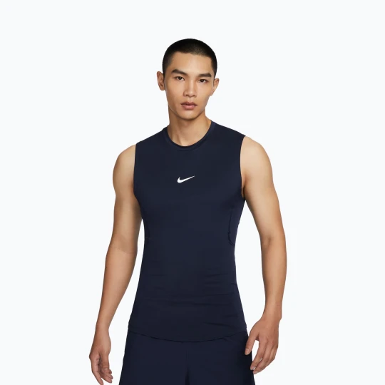 Zdjęcie produktu Koszulka męska Nike Pro Dri-Fit Tight Sleeveless Fitness obsidian/white Czarny