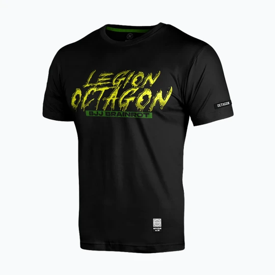 Zdjęcie produktu Koszulka męska Octagon Legion Brainrot Braziliano Crocodano black/multicolor