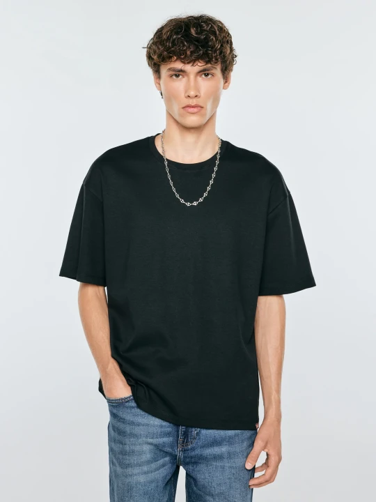 Zdjęcie produktu koszulka męska oversize czarna danter 906 Big Star