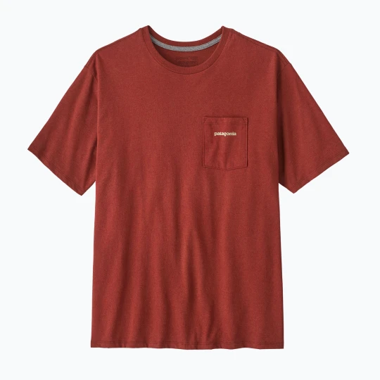 Zdjęcie produktu Koszulka męska Patagonia Boardshort Logo Pocket Responsibili rusty red