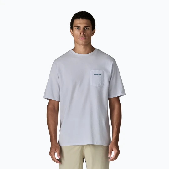 Zdjęcie produktu Koszulka męska Patagonia Boardshort Logo Pocket Responsibili white