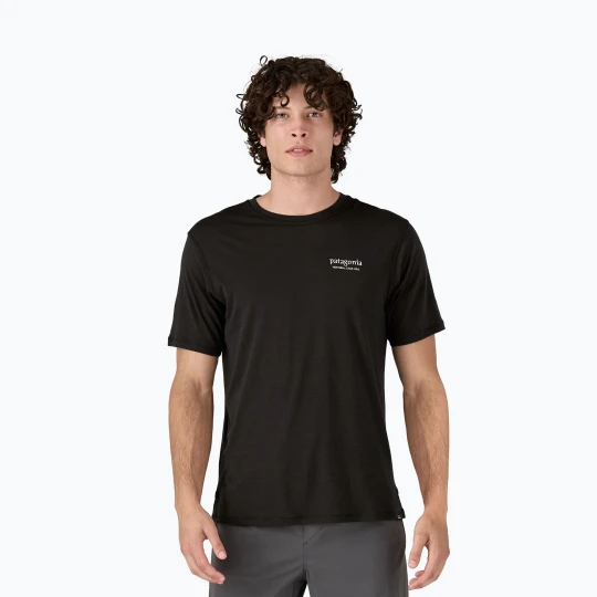 Zdjęcie produktu Koszulka męska Patagonia Cap Cool Merino Blend Graphic Shirt heritage header / black