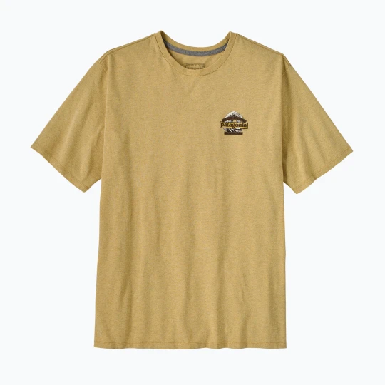 Zdjęcie produktu Koszulka męska Patagonia Great Waves Responsibili-Tee lynx tan Żółty