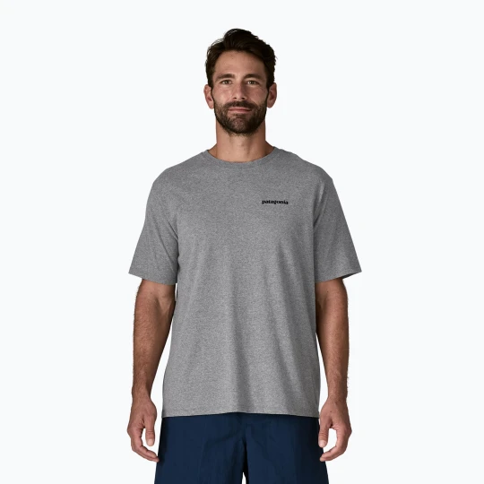 Zdjęcie produktu Koszulka męska Patagonia P-6 Logo Responsibili-Tee gravel heather Szary