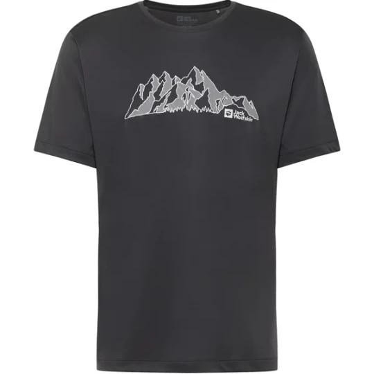 Zdjęcie produktu Koszulka męska Peak Graphic Jack Wolfskin Czarny