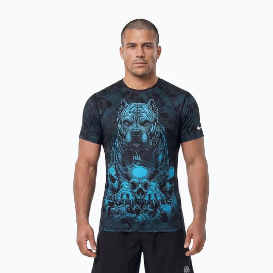 Zdjęcie produktu Koszulka męska Pitbull Mesh Guardian Angel black Niebieski