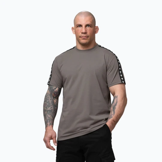 Zdjęcie produktu Koszulka męska Pitbull Tape Nugget taupe Brązowy