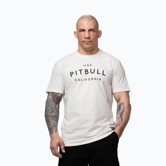 Zdjęcie produktu Koszulka męska Pitbull USA CAL Big Logo white