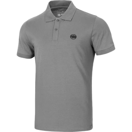 Zdjęcie produktu Koszulka męska polo Jersey Small Logo Pitbull West Coast Szary