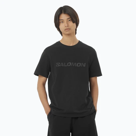 Zdjęcie produktu Koszulka męska Salomon Big Logo Tee deep black