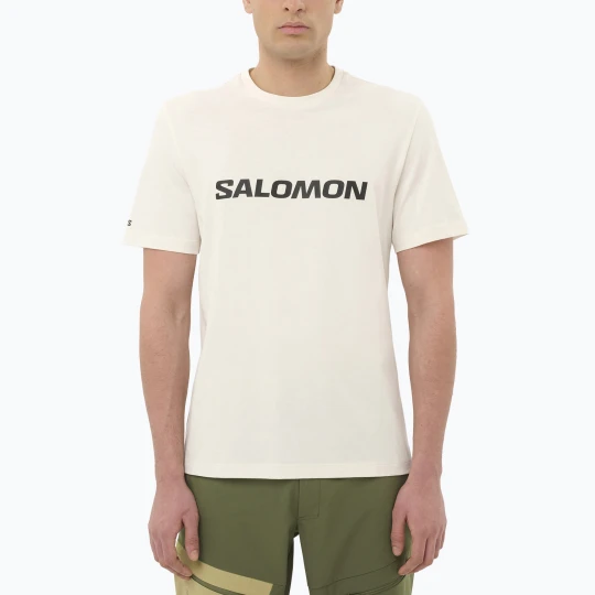 Zdjęcie produktu Koszulka męska Salomon Logo whisper white