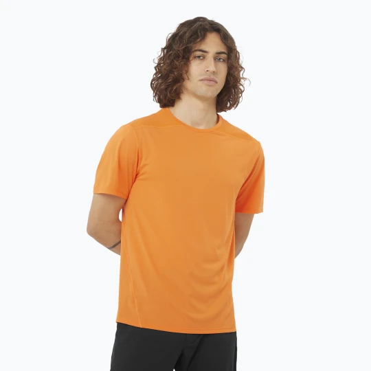 Zdjęcie produktu Koszulka męska Salomon Outline Tee turmeric Pomarańczowy