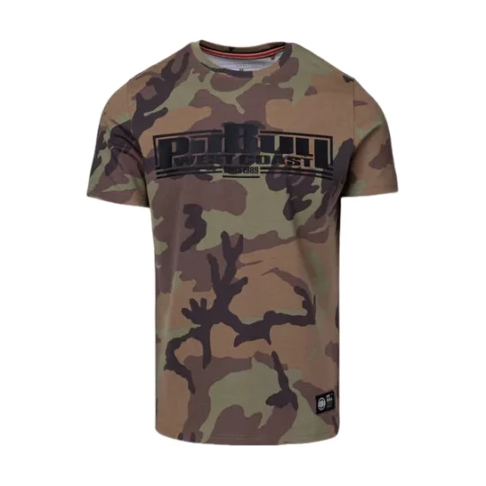 Zdjęcie produktu Koszulka męska Slim fit Classc Boxing Pitbull Westo Coast Zielony