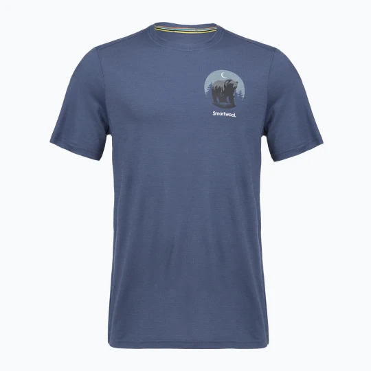 Zdjęcie produktu Koszulka męska Smartwool Lunar Bear Active SS Graphic Tee nightfall blue Granatowy