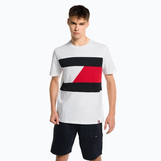 Zdjęcie produktu Koszulka męska Tommy Hilfiger Colorblocked Mix Media white