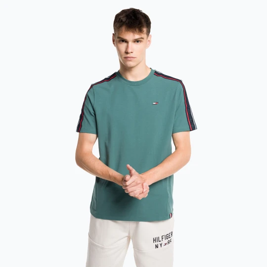 Zdjęcie produktu Koszulka męska Tommy Hilfiger Textured Tape green