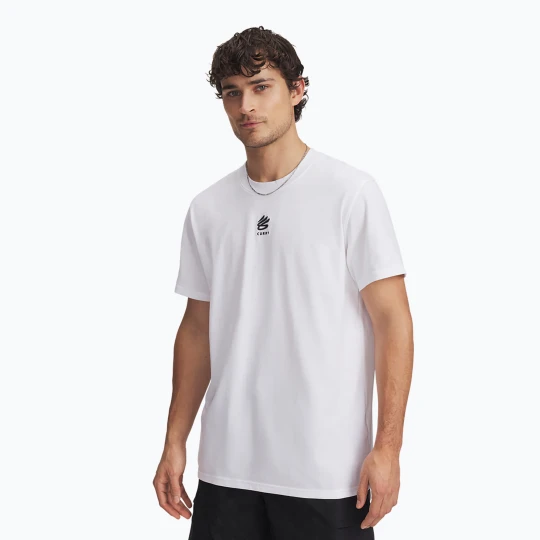 Zdjęcie produktu Koszulka męska Under Armour Curry Hvyweight Logo white / black