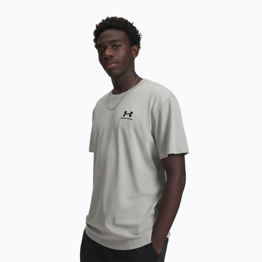 Zdjęcie produktu Koszulka męska Under Armour Logo Emb Heavyweight titanium/black Szary