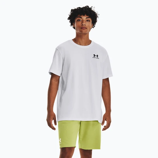 Zdjęcie produktu Koszulka męska Under Armour Logo Emb Heavyweight white / black