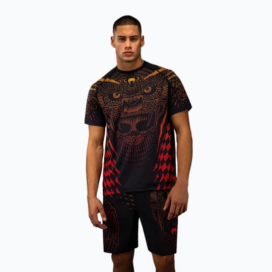 Zdjęcie produktu Koszulka męska Venum Quetzal Fury Dry-Tech black / fury red / tangerine