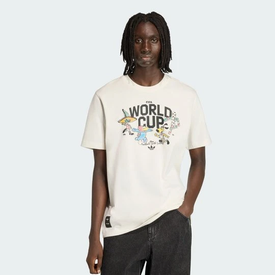 Zdjęcie produktu Koszulka Mistrzostwa Świata FIFA 2026 Group Mascot Adidas Cloud White