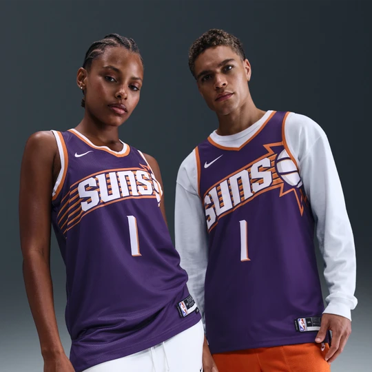 Zdjęcie produktu Koszulka Nike Dri-FIT NBA Swingman Phoenix Suns Icon Edition - Fiolet
