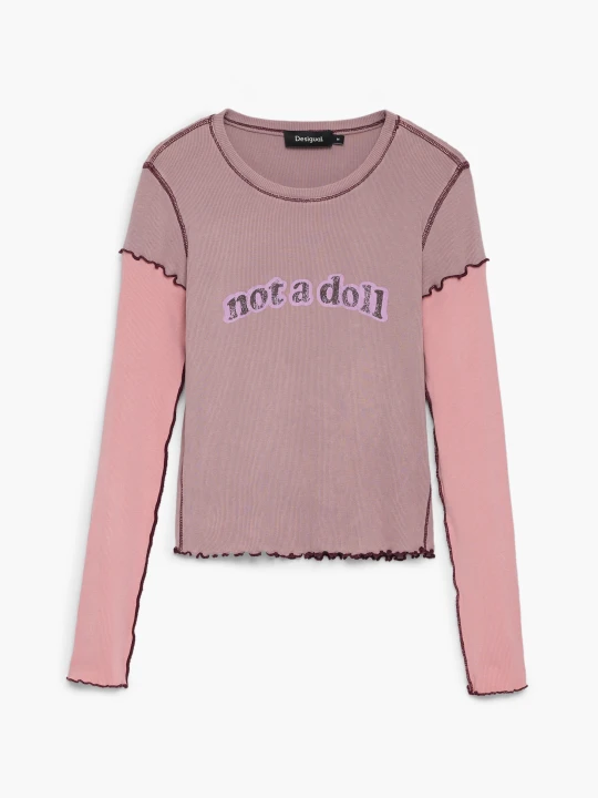Zdjęcie produktu Koszulka not a doll Desigual czerwony