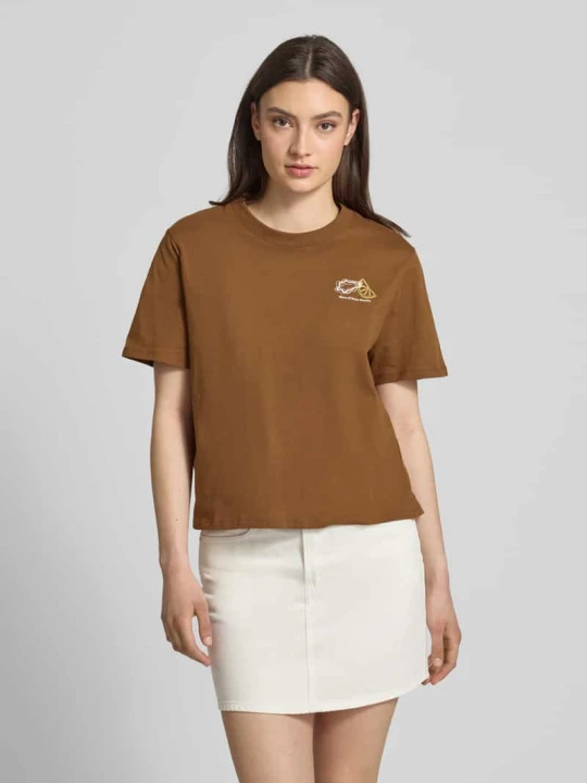 Zdjęcie produktu Koszulka o kroju relaxed fit z czystej bawełny - Special Drop Marc O'Polo Średniobrązowy