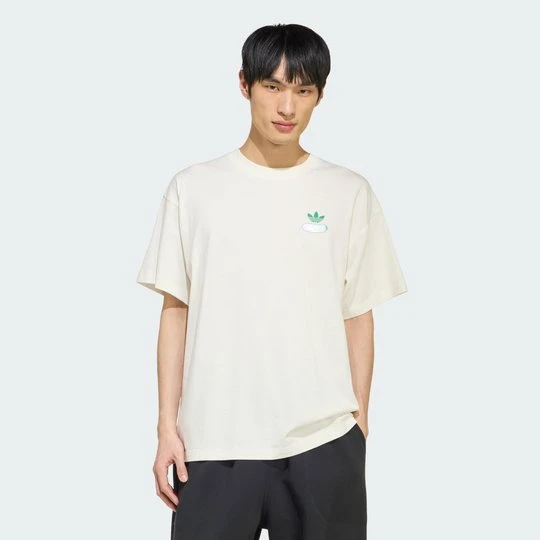 Zdjęcie produktu KOSZULKA O OBSZERNYM KROJU Z GRAFIKĄ OGÓRKA Adidas Core White