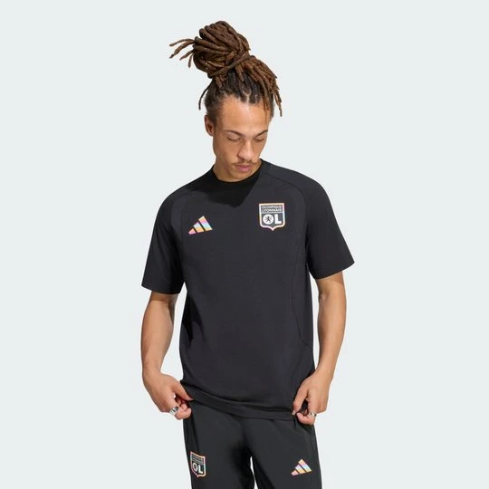 Zdjęcie produktu Koszulka Olympique Lyonnais Tiro Travel Adidas czarny