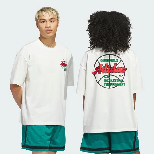 Zdjęcie produktu Koszulka Originals Basketball Tournament Adidas Off White