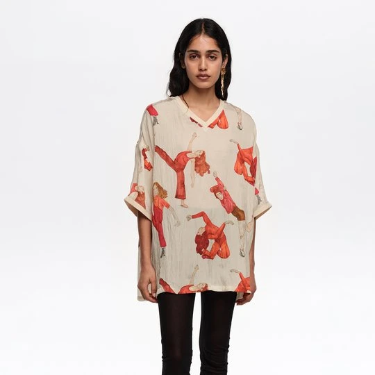 Zdjęcie produktu Koszulka oversize lejąca Dancers BIMBA Y LOLA