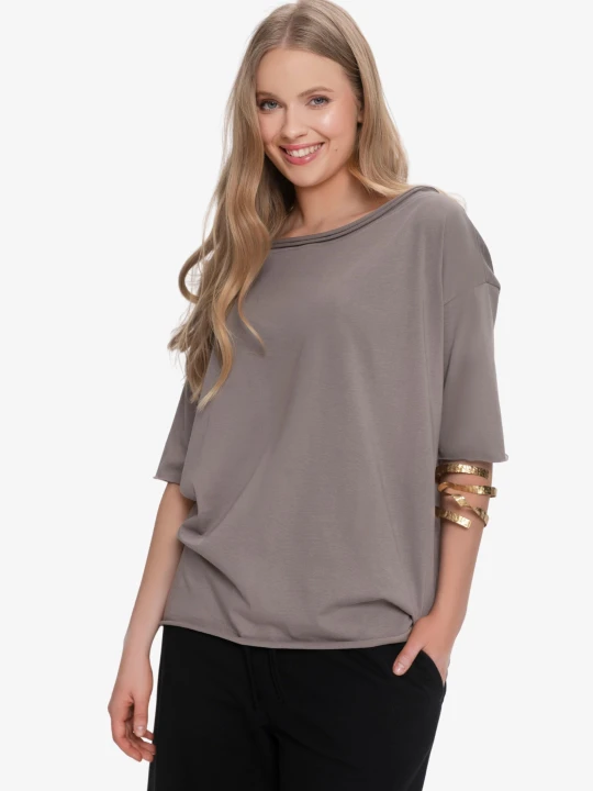 Zdjęcie produktu Koszulka oversize MEGAN : Rozmiar - L 5905068254738 By Insomnia