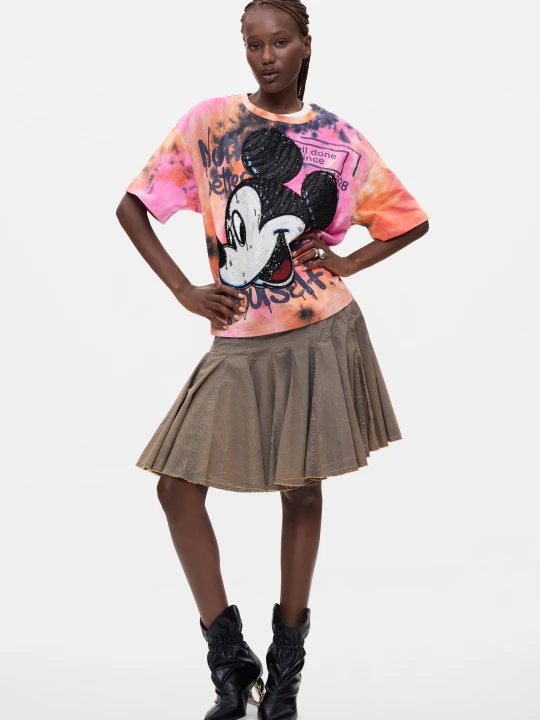 Zdjęcie produktu koszulka oversize mickey disney™ 100% bawełna Desigual MATERIAL FINISHES