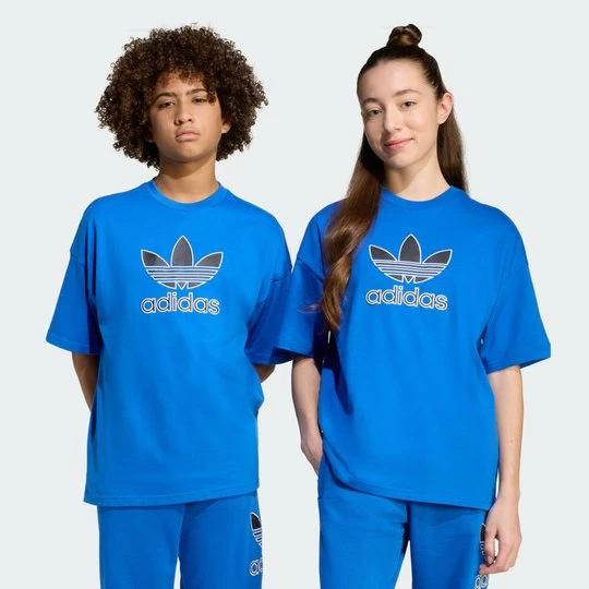 Zdjęcie produktu Koszulka Oversize Trefoil Adidas niebieski