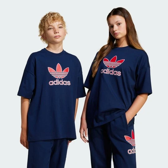Zdjęcie produktu Koszulka Oversize Trefoil Adidas Night Indigo