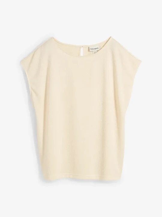 Zdjęcie produktu Koszulka oversize w optyce dzianiny BonPrix beżowy