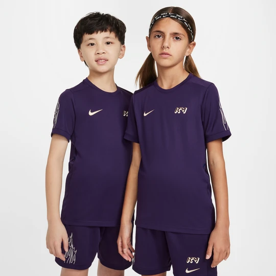 Zdjęcie produktu Koszulka piłkarska dla dużych dzieci Dri-FIT Kylian Mbappé Academy - Fiolet Nike