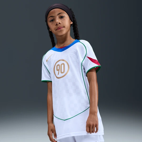 Zdjęcie produktu Koszulka piłkarska dla dużych dzieci Dri-FIT Nike Total 90 - Biel