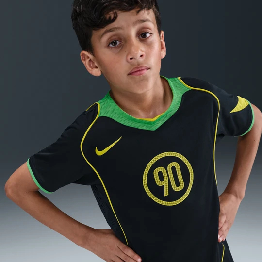 Zdjęcie produktu Koszulka piłkarska dla dużych dzieci Dri-FIT Nike Total 90 - Czerń